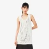 Heklet tank-top i mesh