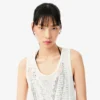 Heklet tank-top i mesh