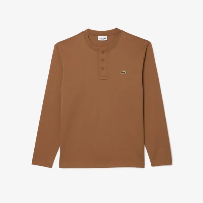 Henley med lange ermer for menn