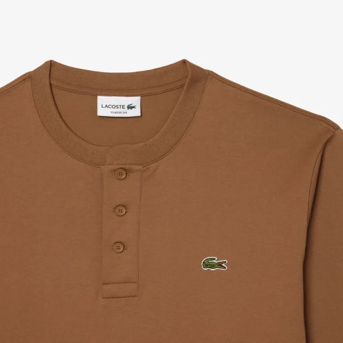 Henley med lange ermer for menn