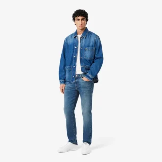 Herre 5-lommers slim fit indigo-jeans