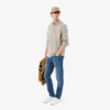 Herre 5-lommers slim fit indigo-jeans