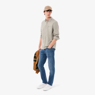 Herre 5-lommers slim fit indigo-jeans