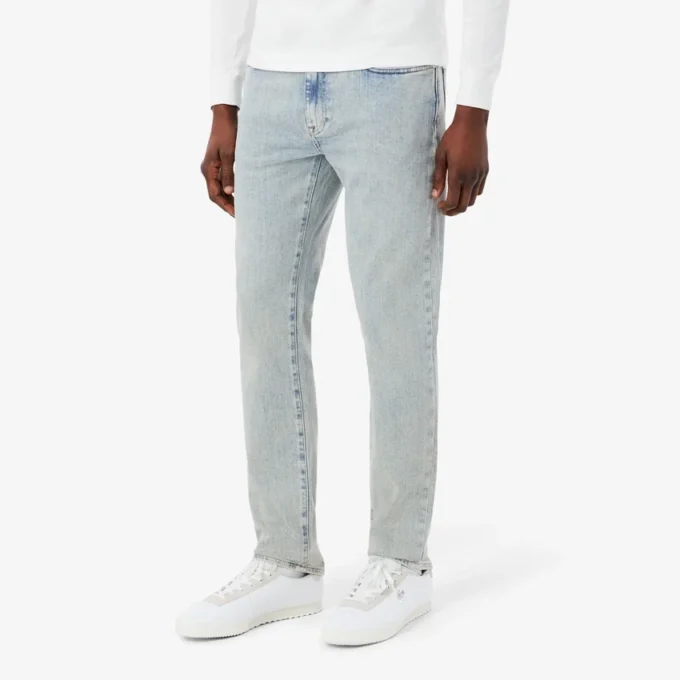 Herre 5-lommers slim fit indigo-jeans