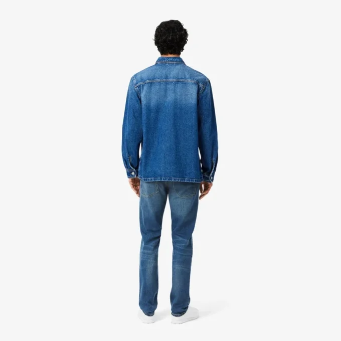 Herre 5-lommers slim fit indigo-jeans