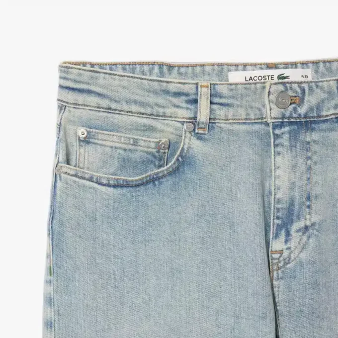 Herre 5-lommers slim fit indigo-jeans