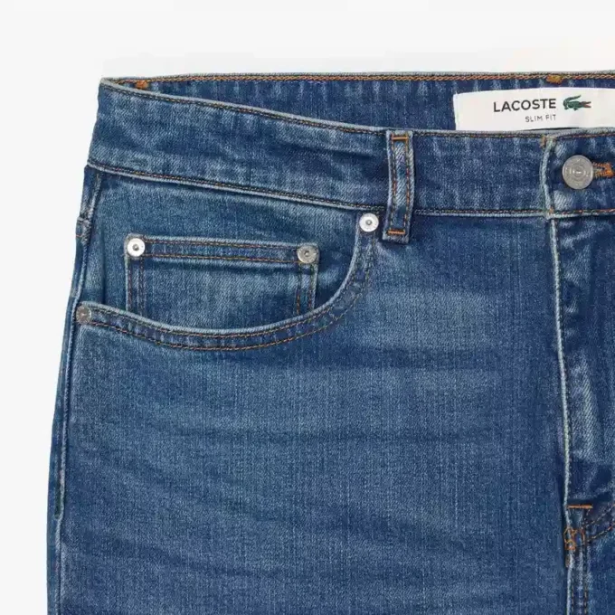 Herre 5-lommers slim fit indigo-jeans