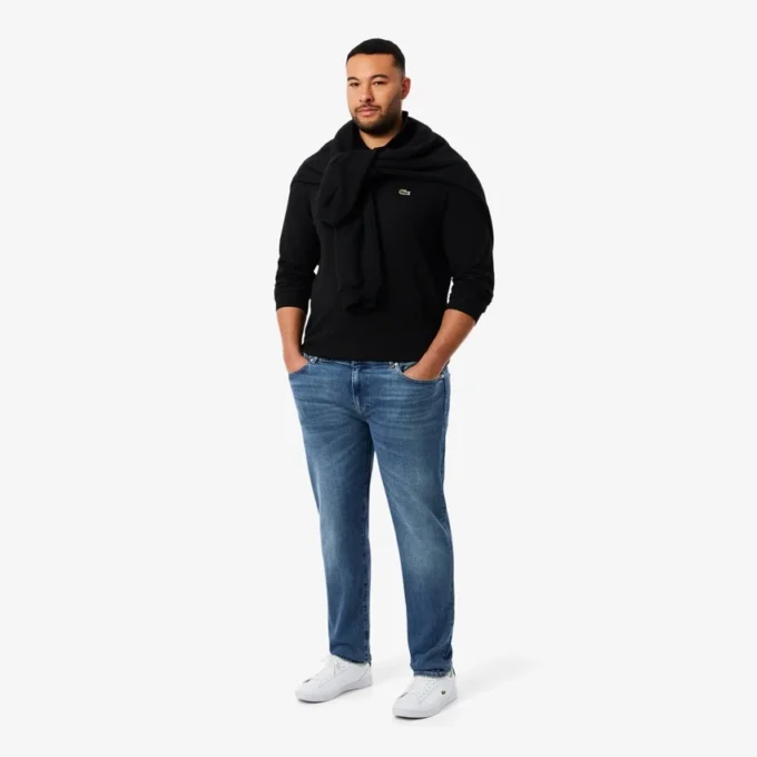 Herre 5-lommers slim fit indigo-jeans