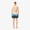 Herre-badeshorts med kort landskapsmønster