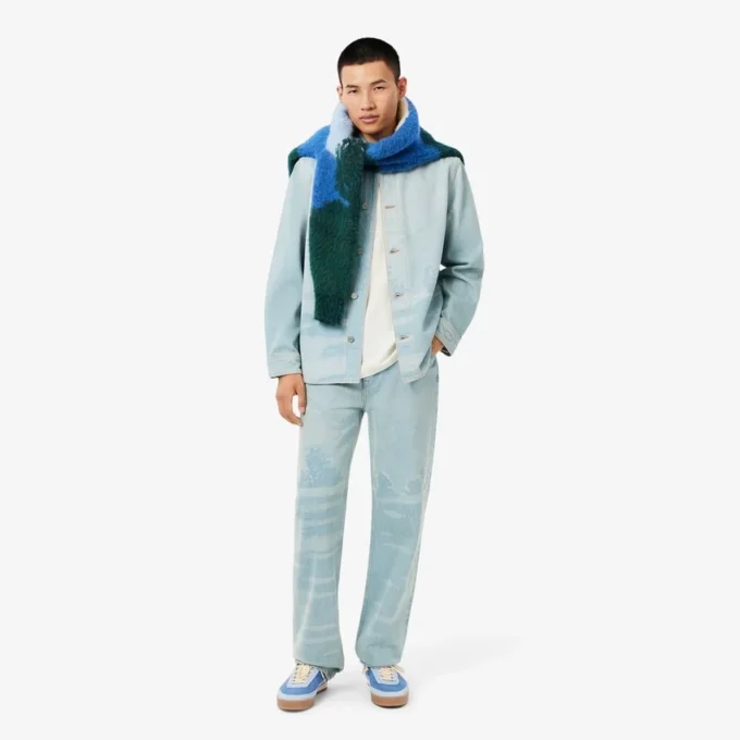 Herre Classic Fit Landscape Crocodile Piqua Pologensere