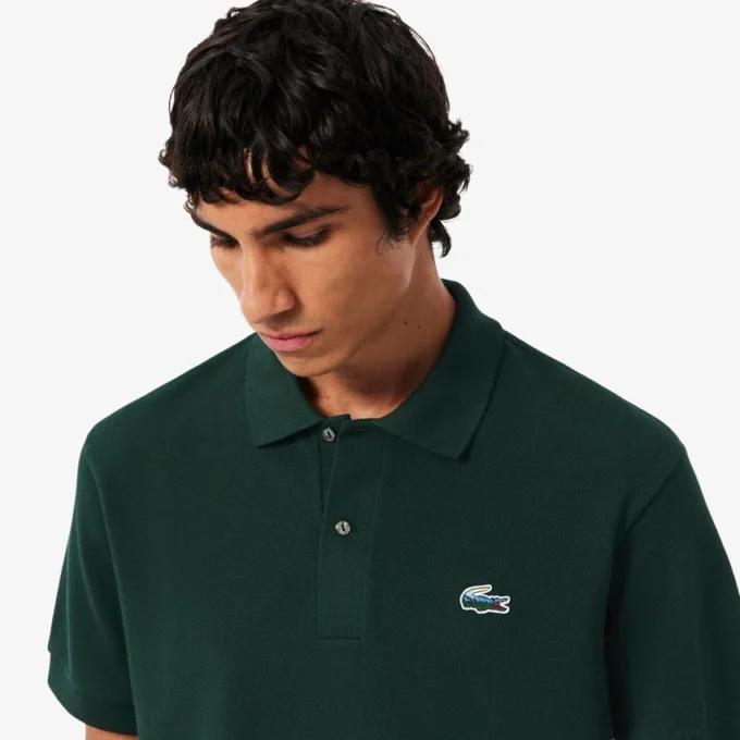 Herre Classic Fit Landscape Crocodile Piqua Pologensere