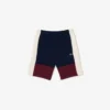 Herre-fleece-shorts i regular fit med fargeblokker