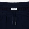 Herre-fleece-shorts i regular fit med fargeblokker