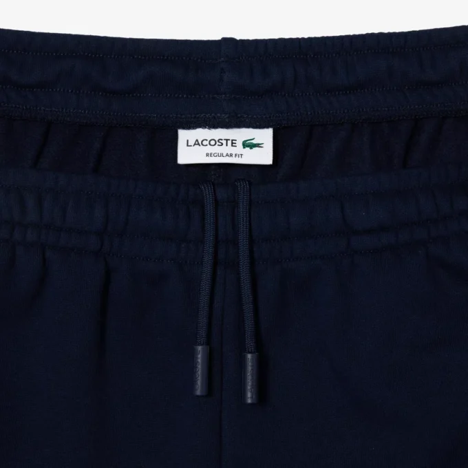 Herre-fleece-shorts i regular fit med fargeblokker