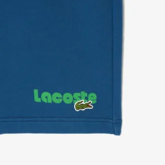 Herre-fleece-shorts med vanlig passform og vasket effekt
