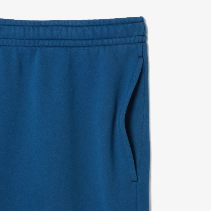 Herre-fleece-shorts med vanlig passform og vasket effekt