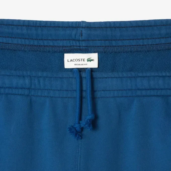 Herre-fleece-shorts med vanlig passform og vasket effekt