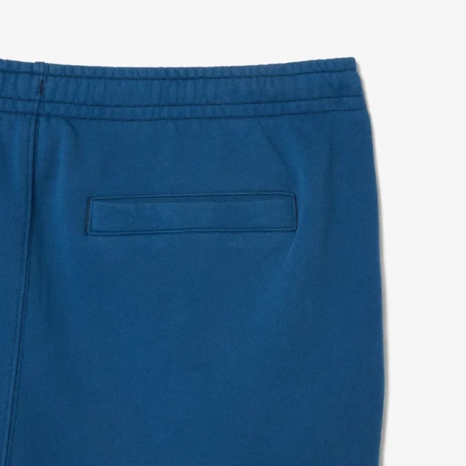 Herre-fleece-shorts med vanlig passform og vasket effekt