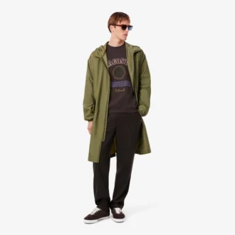 Herre-fleece-Sweatshirt med Heritage-broderi