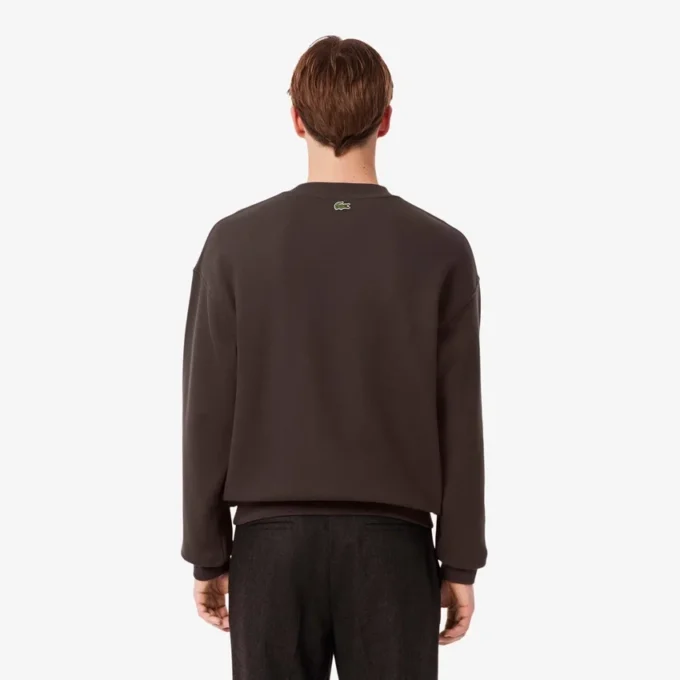 Herre-fleece-Sweatshirt med Heritage-broderi