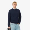 Herre-fleece-Sweatshirt med klassisk passform