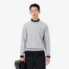 Herre-fleece-Sweatshirt med klassisk passform