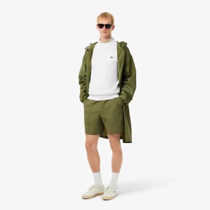 Herre-fleece-Sweatshirt med klassisk passform