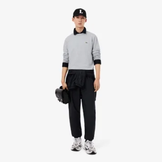 Herre-fleece-Sweatshirt med klassisk passform