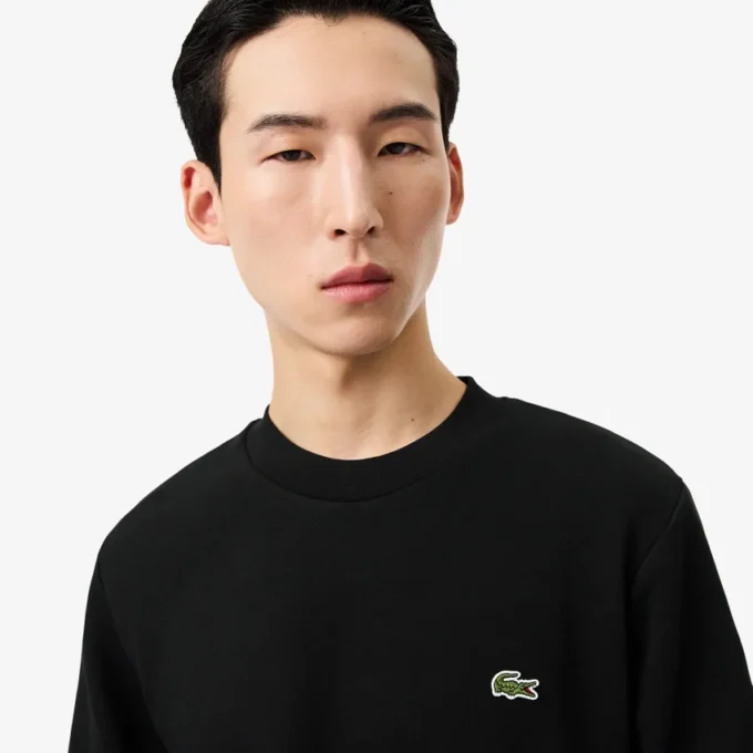 Herre-fleece-Sweatshirt med klassisk passform