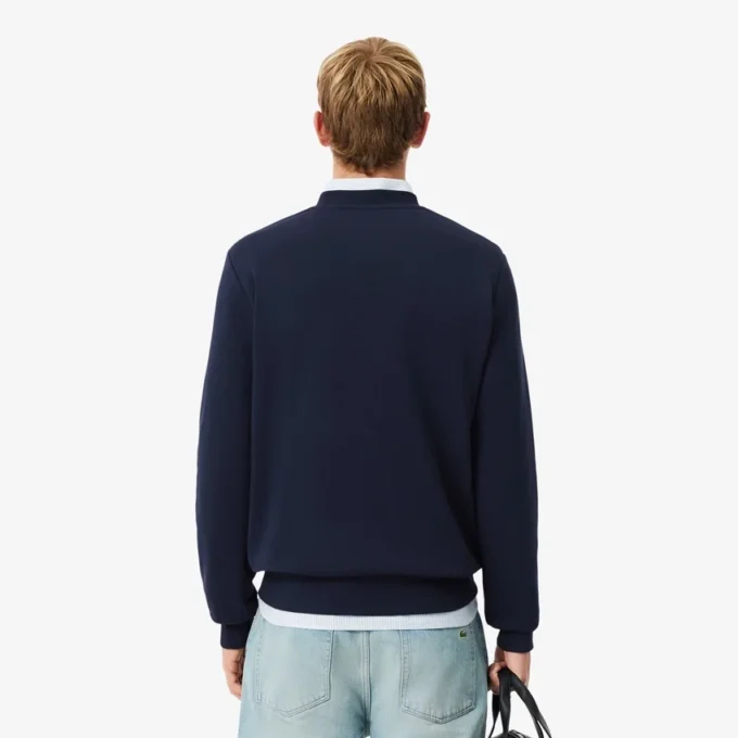 Herre-fleece-Sweatshirt med klassisk passform