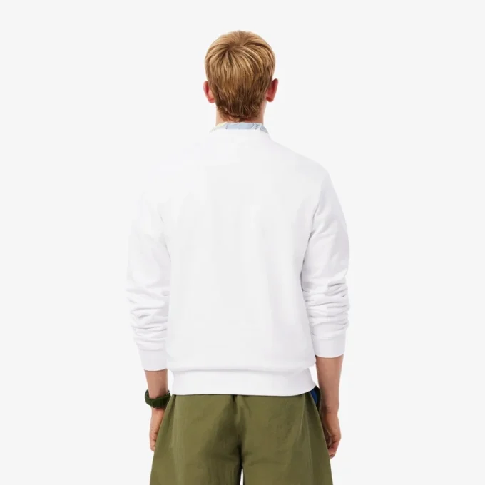 Herre-fleece-Sweatshirt med klassisk passform