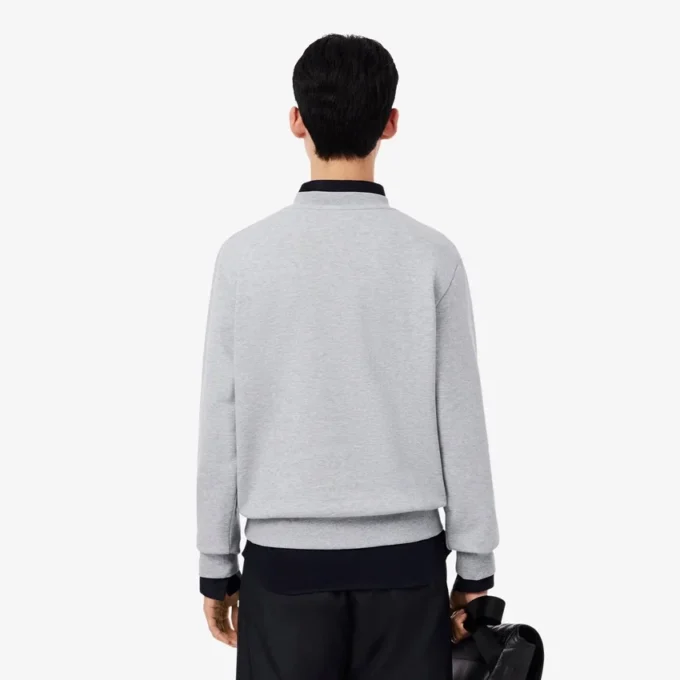 Herre-fleece-Sweatshirt med klassisk passform