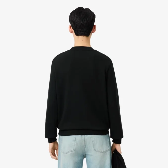 Herre-fleece-Sweatshirt med klassisk passform