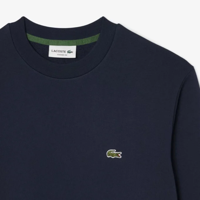 Herre-fleece-Sweatshirt med klassisk passform
