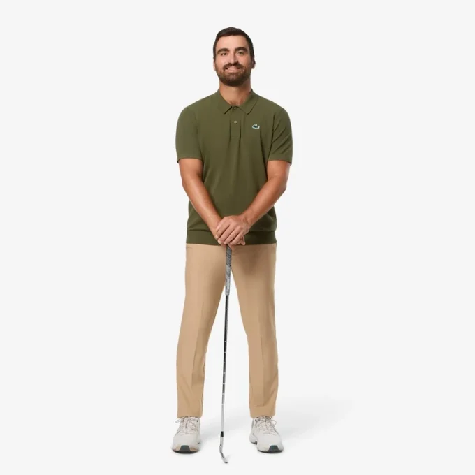 Herre-golfgenser med korte ermer og polokrage