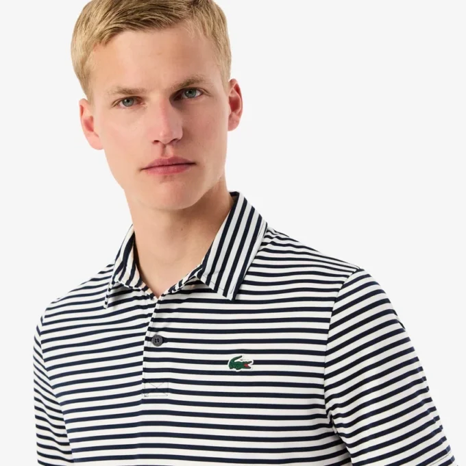 Herre-golfpolo med normal passform og UV-beskyttelse