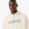 Herre-hoodie med løs passform og broderi