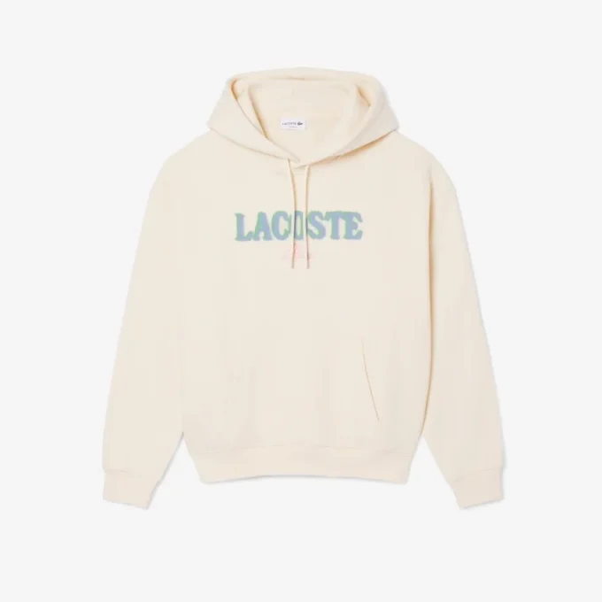 Herre-hoodie med løs passform og broderi