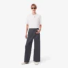 Herre-jeans med bred benvidde og selvedge