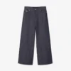 Herre-jeans med bred benvidde og selvedge