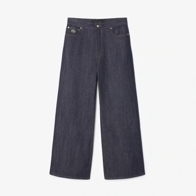 Herre-jeans med bred benvidde og selvedge