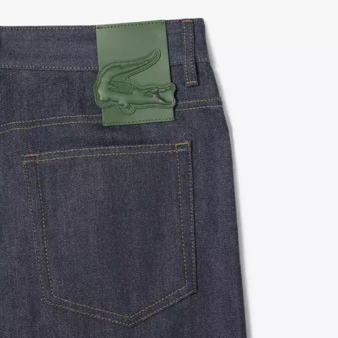Herre-jeans med bred benvidde og selvedge