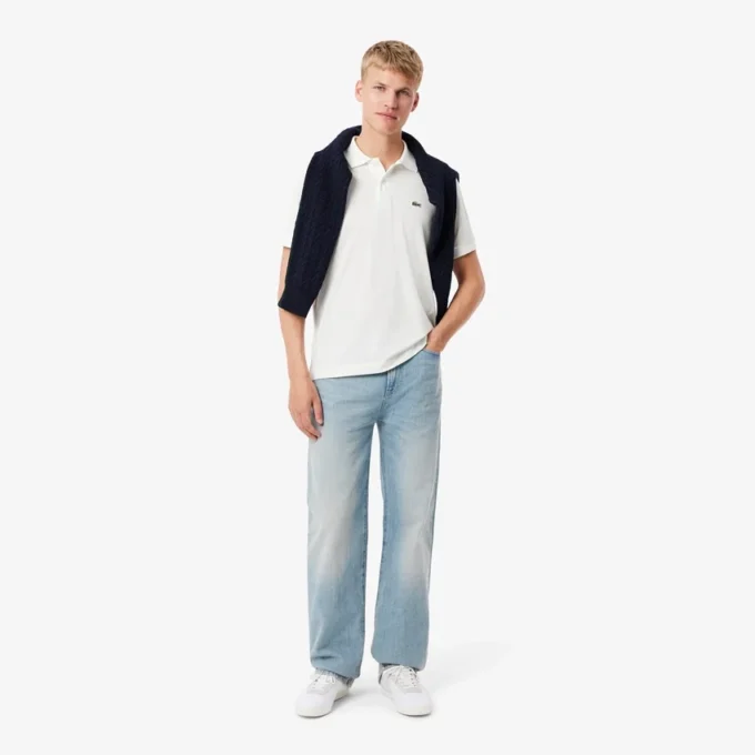 Herre L.12.12 Light Piqua-poloskjorte med klassisk passform