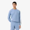 Herre-loungesweatshirt i fleece med trykk