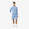 Herre-loungesweatshirt i fleece med trykk