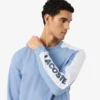 Herre-loungesweatshirt i fleece med trykk