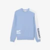 Herre-loungesweatshirt i fleece med trykk