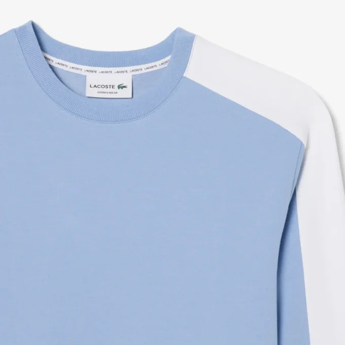 Herre-loungesweatshirt i fleece med trykk