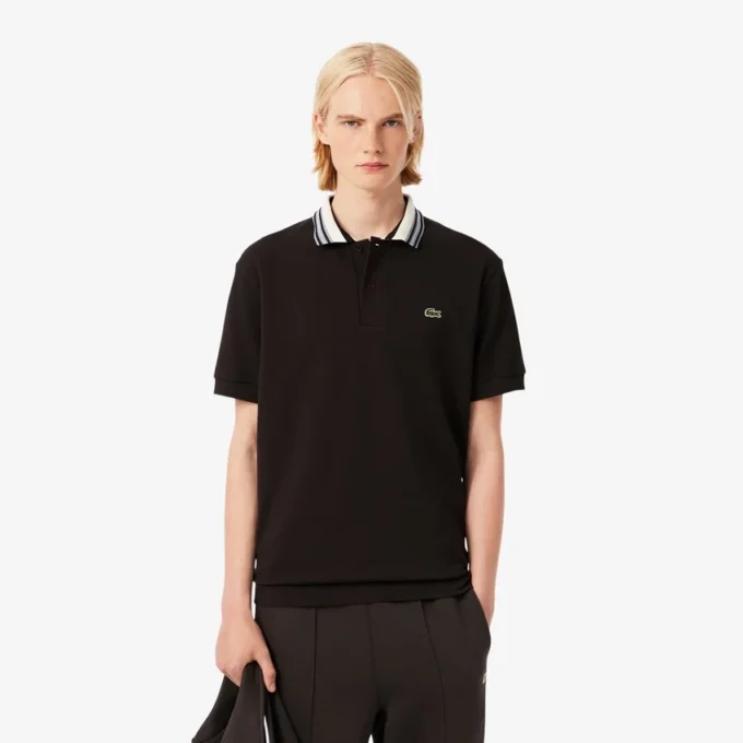 Herre Made in France Classic Fit Stripe Collar Pologensere