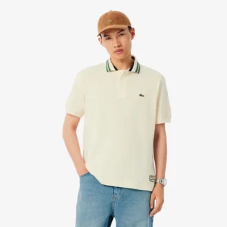 Herre Made in France Classic Fit Stripe Collar Pologensere